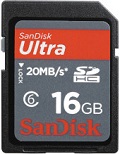 SanDisk Ultra_SDHC 16GB Class 6 Memory Card
